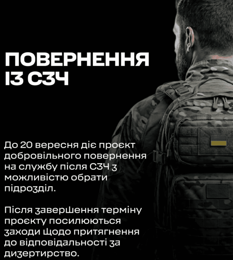 Нові строки на повернення після СЗЧ та посилення відповідальності за Дизертирство