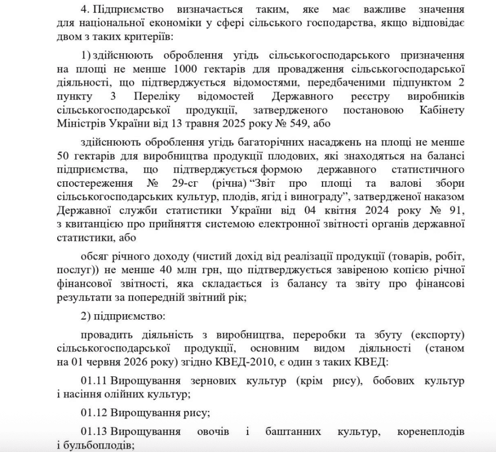 На цьому фото зображено опис пункту 4 Наказу Мінекономіки №6954